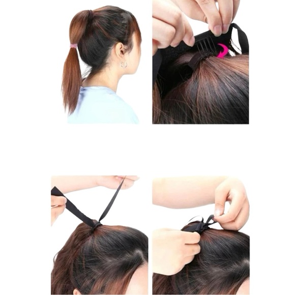 34 Inches Black Synthetic Ponytail Hair Extension - Picture 5 of 5